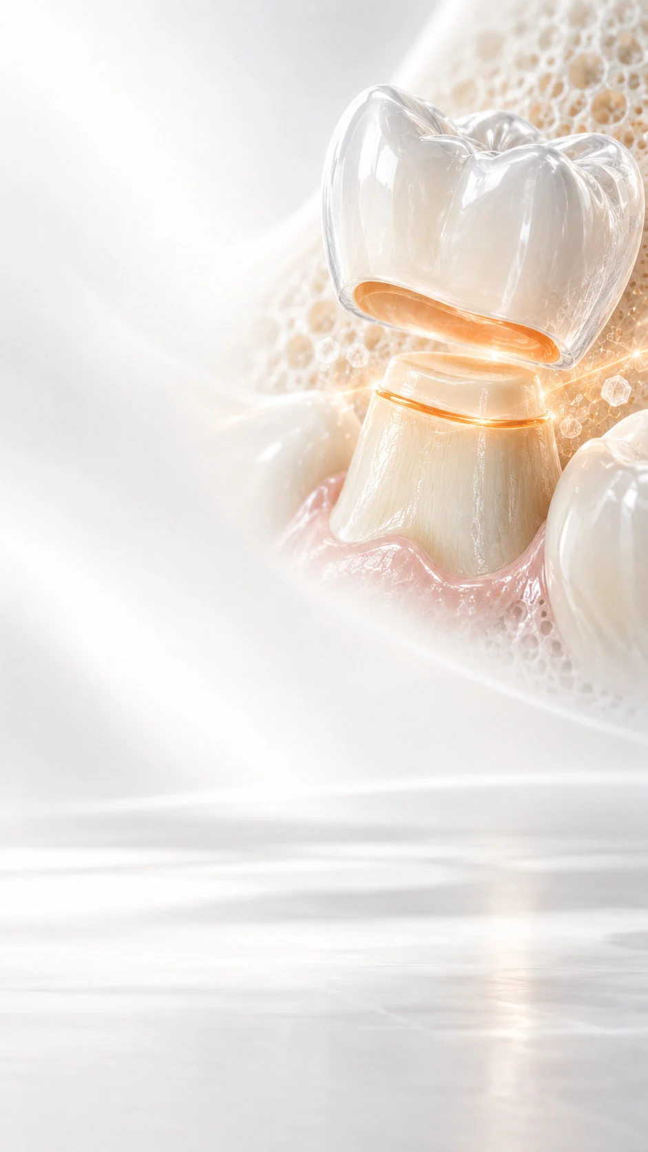 Conceptual illustration for Glass Ionomer Luting
