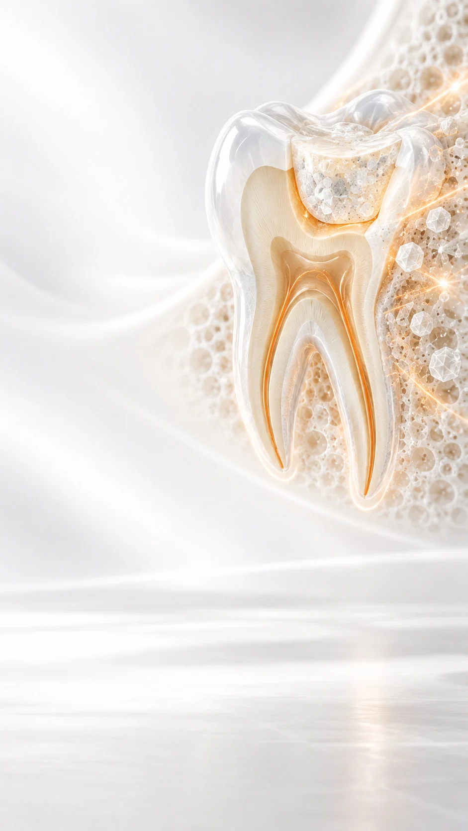 Conceptual illustration for Glass Ionomer Restorative