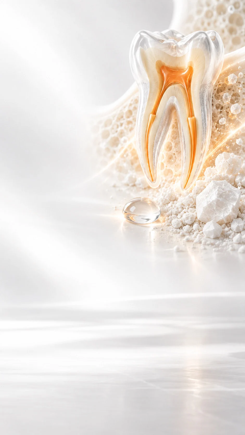 Conceptual illustration for Calcium Hydroxide Powder