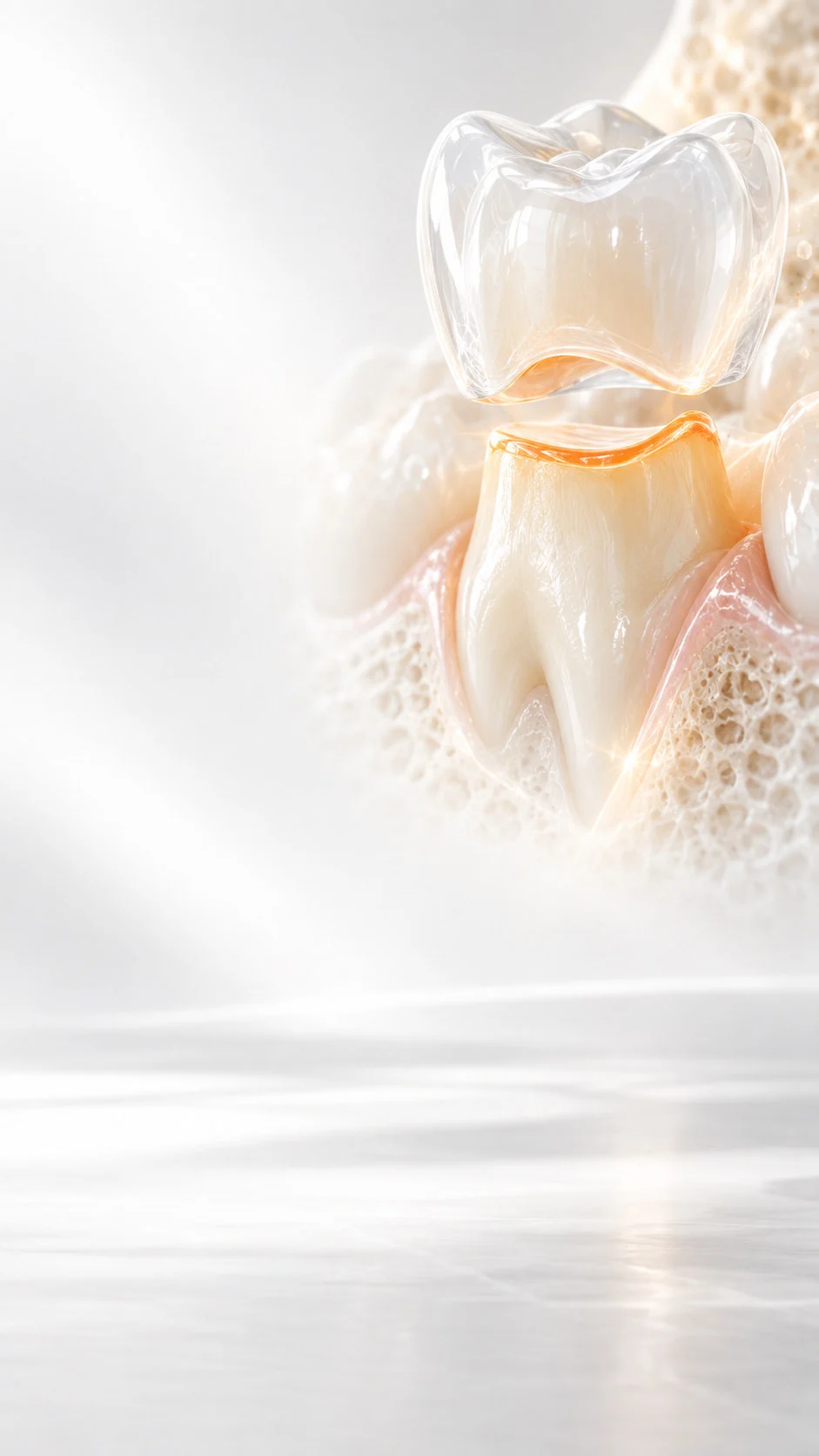 Conceptual illustration for Glass-Ionomer Luting Cement Plus